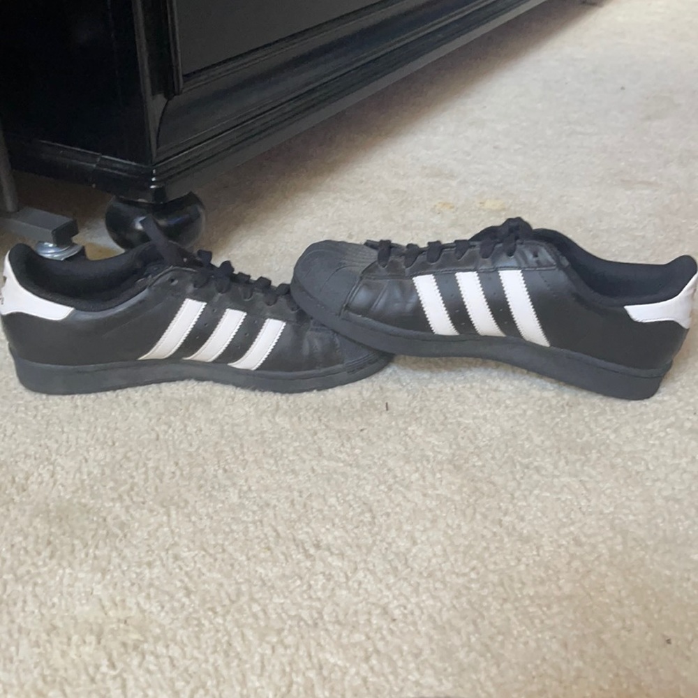 Black and white adidas
